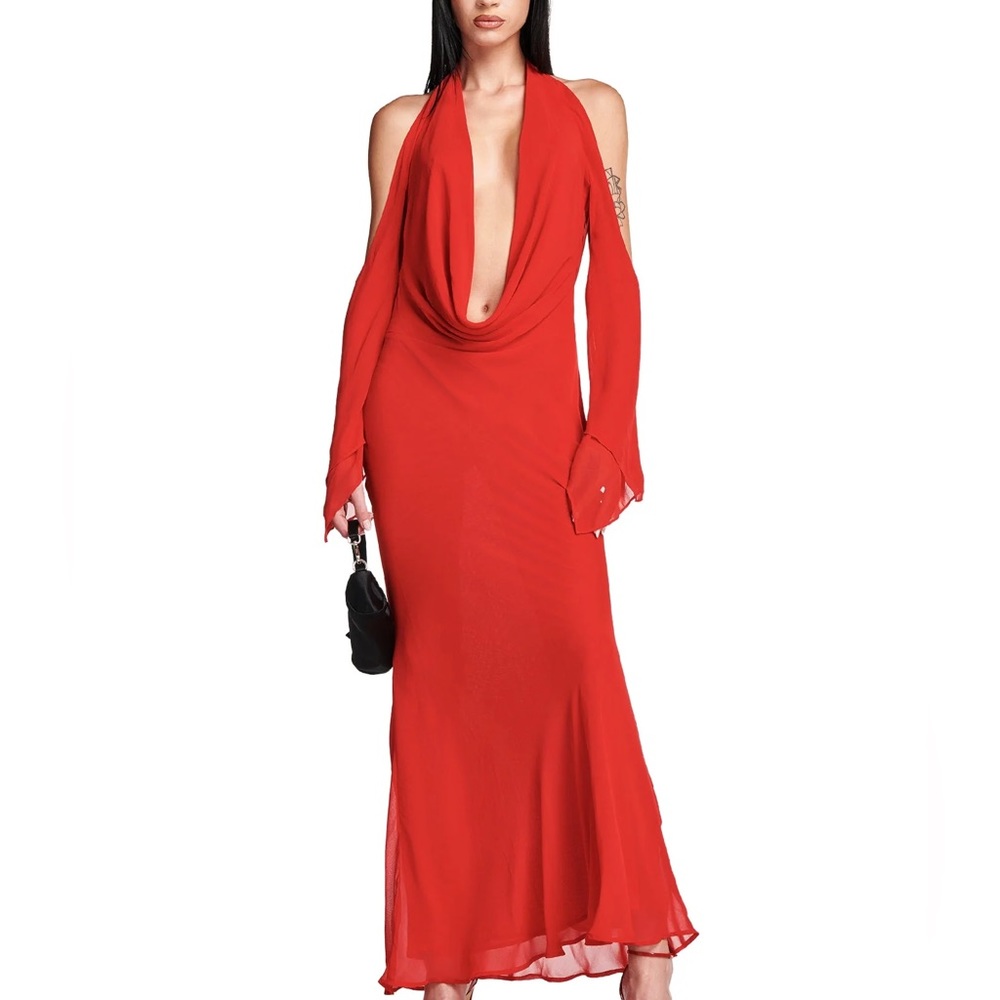 iamgia rosanna red maxi dress